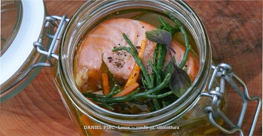 Losos – confit oz. oliocottura